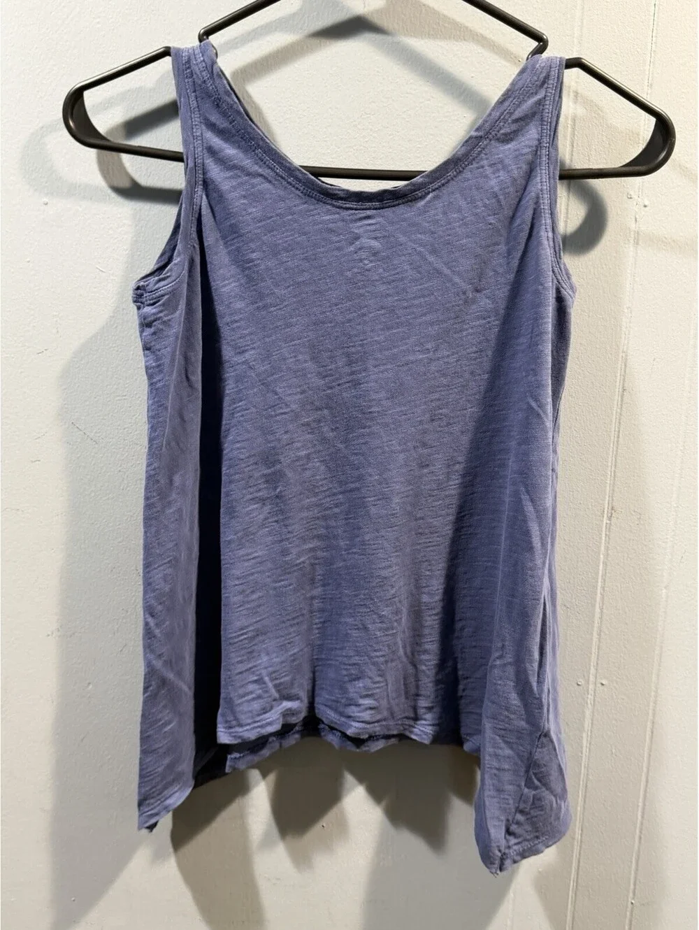 Juniors  Old Navy Tank Top Size Large 10-12 Blue Live On Yhe Sunshine Print